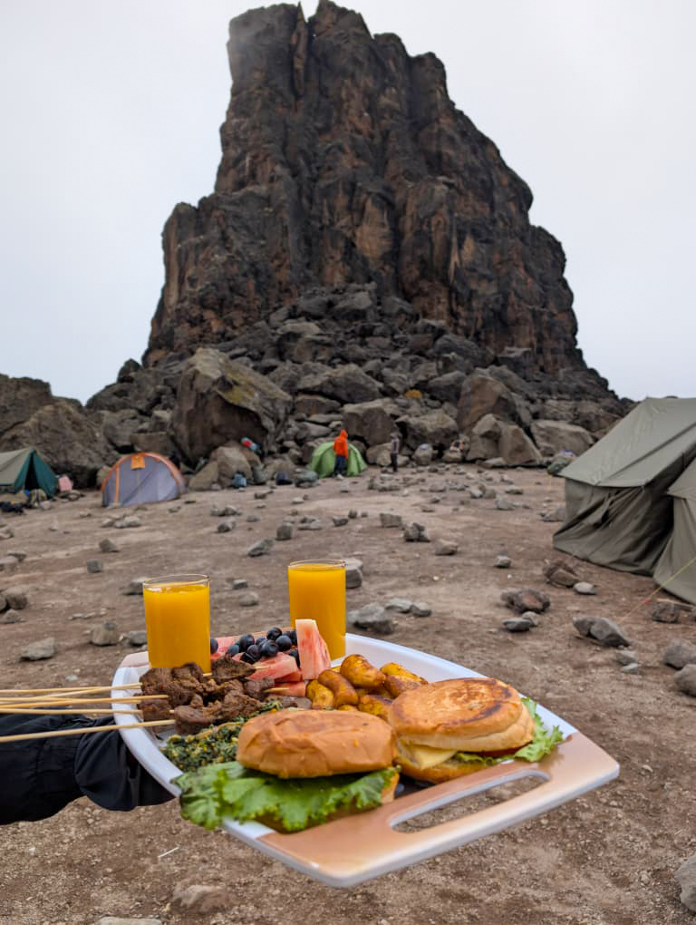 Food on Mt. Kilimanjaro 